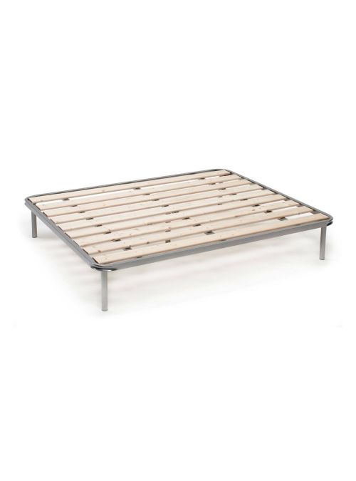 Rete letto matrimoniale Marialaura, Rete ortopedica a doghe piallate, 100% Made in Italy, Cm 160x190h 31