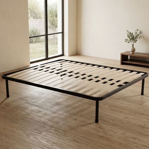 Rete letto matrimoniale Pesci, 100% Made in Italy, 160x190h30 cm