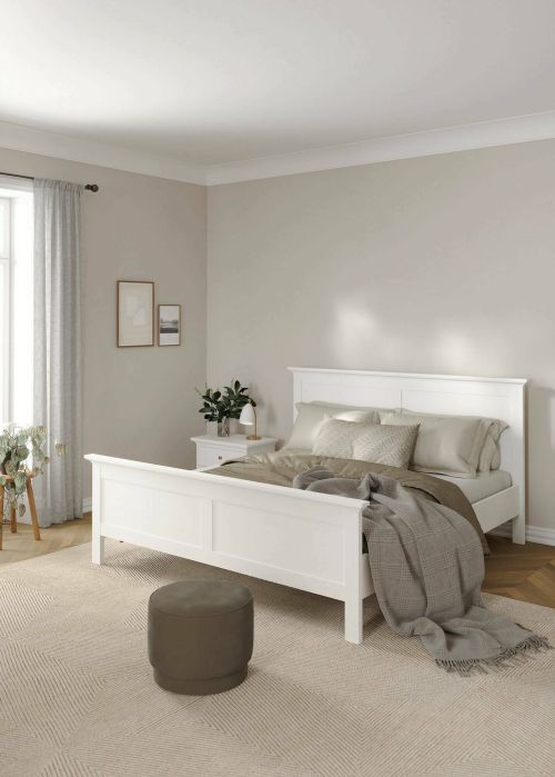 Rete letto piazza e mezza Inaya, Base per letto, Rete a doghe, Doghe per struttura letto, 179x211 h110 cm, Bianco