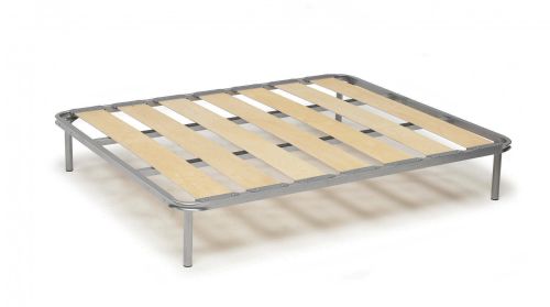 Rete letto piazza e mezza Mariagiulia, Rete ortopedica a doghe larghe, 100% Made in Italy, Cm 120x190h 31
