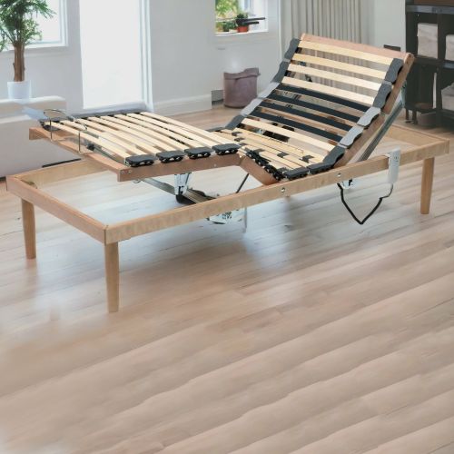 Rete letto singolo Arby, Rete ortopedica reclinabile motorizzata, Cm 80x190h 34