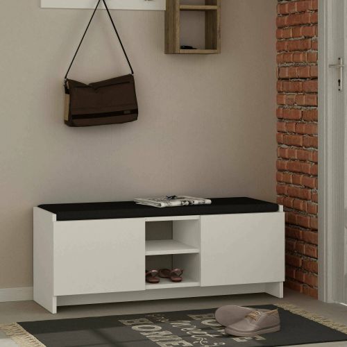 Scarpiera 2 ante bianca 110x43h cm - Axar
