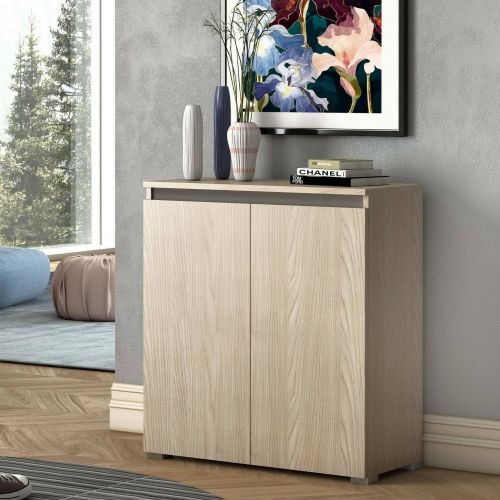 Scarpiera 2 ante olmo 80x102h cm ripiani regolabili - Astrina