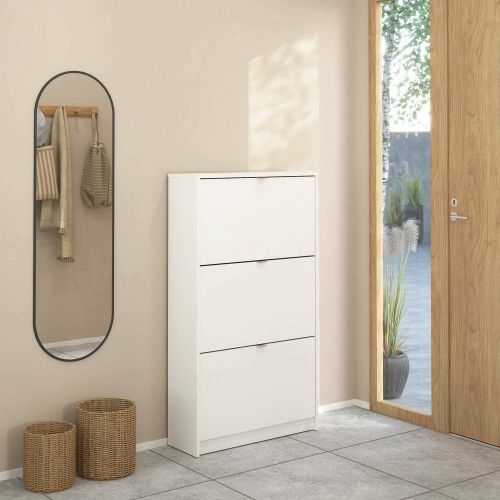 Scarpiera 3 ante bianca 70x123h cm - Irina