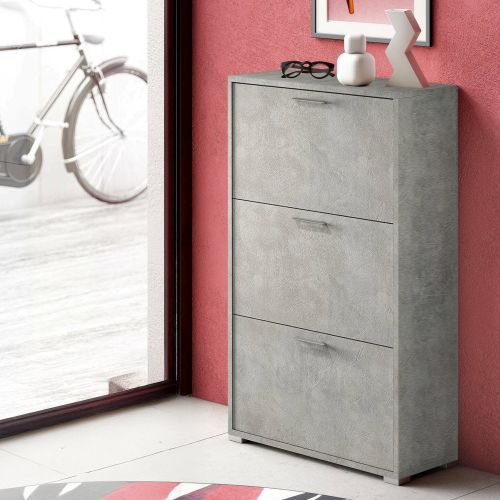 Scarpiera 3 ante cemento 67x112h cm - Axinite