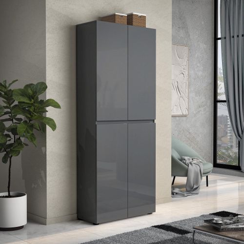 Scarpiera 4 ante antracite 80x200h cm - Bellante