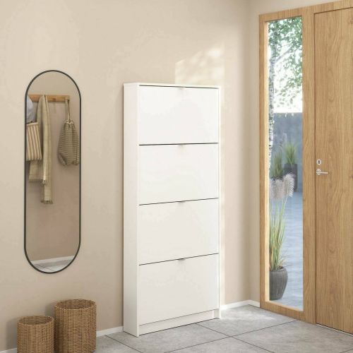 Scarpiera 4 ante bianca 70x162h cm - Desideria