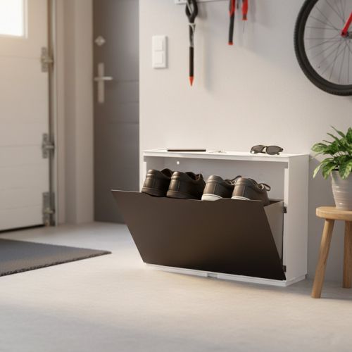 Scarpiera 6 paia nera 51x40h cm - Avon
