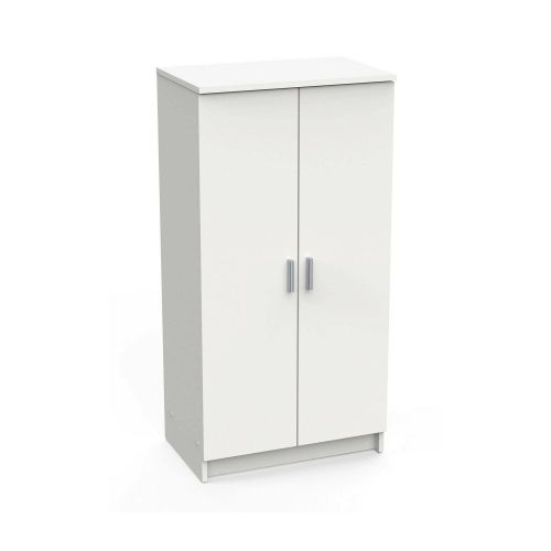 Scarpiera Alcudia, Mobile multifunzionale, Mobiletto scarpiera, Guardaroba porta scarpe, 55x36h108 cm, Bianco