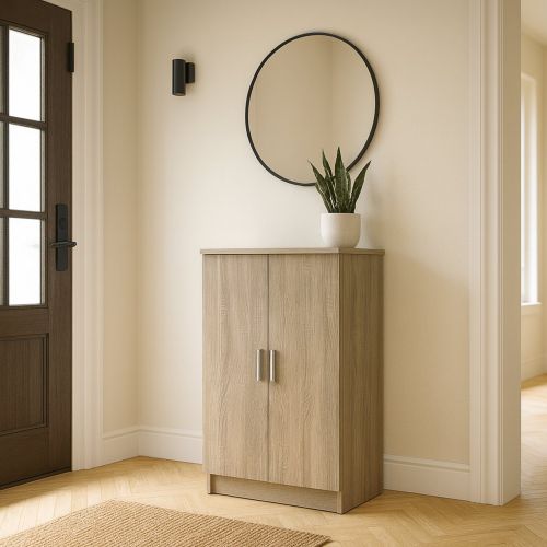 Scarpiera basic 2 ante rovere 54x108h cm - Abram