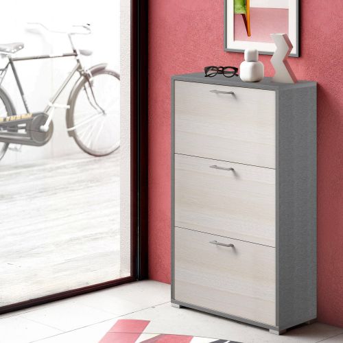 Scarpiera minimal larice 67x112h cm in legno - Axinite