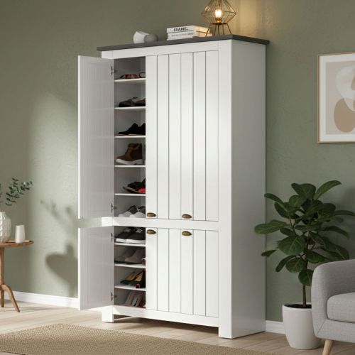 Scarpiera XXL 6 ante ardesia 114x200h cm - Apricena