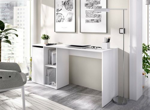 Scrivania angolare bianca 120x78cm - Aksel
