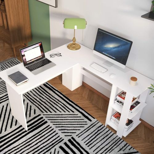 Scrivania angolare bianca 130x130cm - Alik