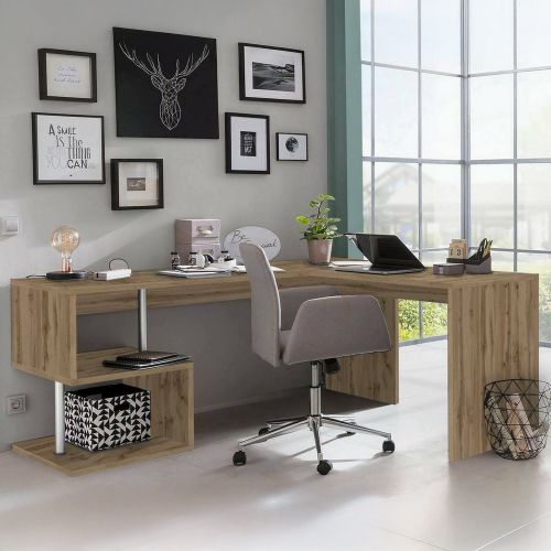 Scrivania angolare rovere 160x60cm - Annibi
