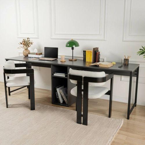 Scrivania lineare antracite 240x60cm - Violet