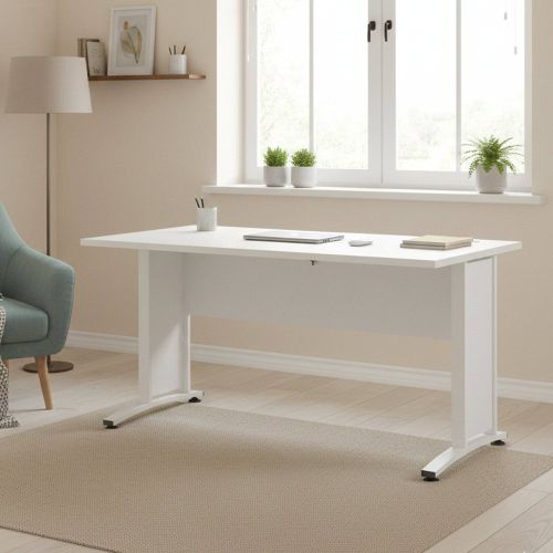 Scrivania lineare bianca 150x80cm - Ascorbato