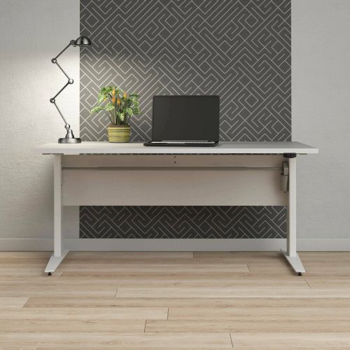 Scrivania lineare bianca 150x80cm minimal - Gonu