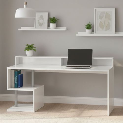 Scrivania lineare bianca 180x60cm - Arre