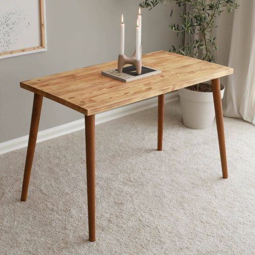 Scrivania lineare quercia 110x60cm piano in legno massello - Melita