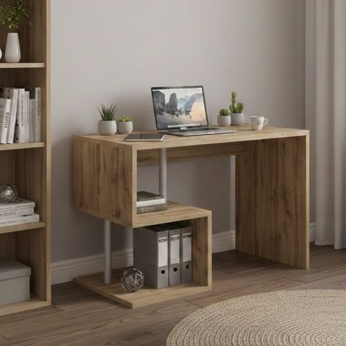 Scrivania lineare rovere 100x50cm - Acan