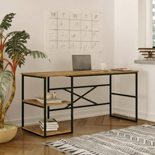 Scrivania No quercia 160x60cm con libreria - Galbiate