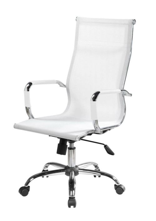 Sedia con ruote Dfrosi, Bianco, 63x54h106-116 cm