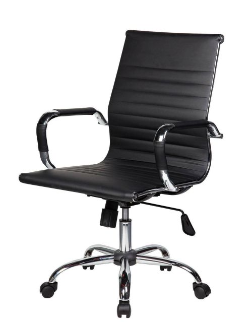 Sedia con ruote Disrae, Nero, 62x54h92-102 cm