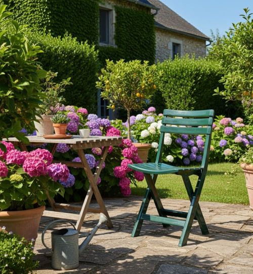 Sedia da esterno Terni, Seduta da giardino pieghevole, Sedia per tavolo da pranzo, Poltrona outdoor, 100 % Made in Italy, Cm 44x41h78, Verde