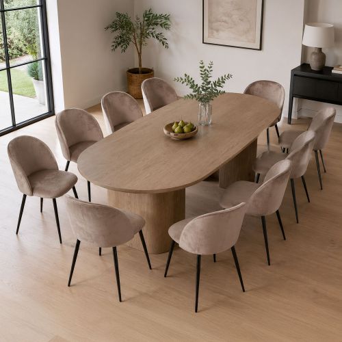 Sedia Grigio Tortora 10 Sedie Imbottito, Peso Supportato 120 kg - Achito