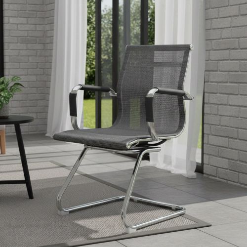 Sedia Grigio una Sedia Peso Supportato 120 kg, Altezza Seduta 43 cm - Balvano