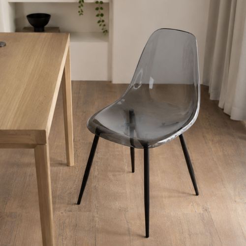 Sedia minimal in plastica fume - Amstrong
