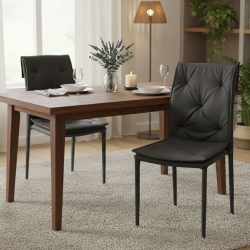 Sedia, Set di 2 Sedie Grigio, - Gessate