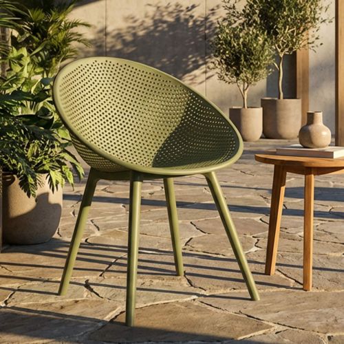 Sedia Verde 2 Sedie Adatto per Indoor-outdoor, Materiale Struttura in Plastica - Tansen