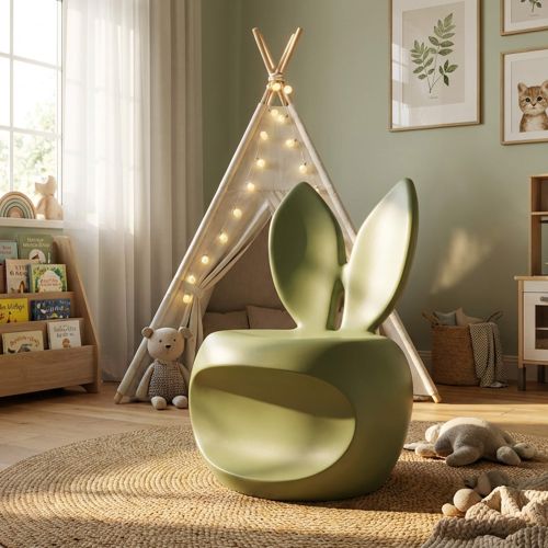 Sedia Verde una Sedia Adatto per Indoor-outdoor, Materiale Struttura in Plastica - Mrauk