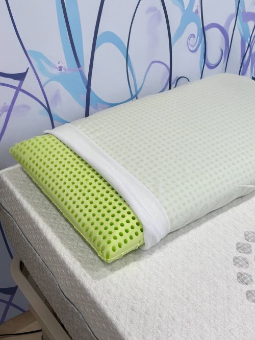 Set di 2 guanciali Bovolone, Cuscino per letto, Poggiatesta imbottito, Cuscinetto per camera da letto, Made in Italy, 70x40 h16 cm, Bianco