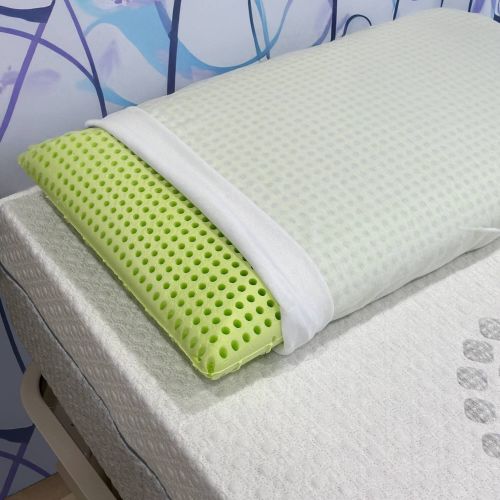 Set di 2 guanciali Maggiorana, Made in Italy, 73x43 h14 cm, Bianco