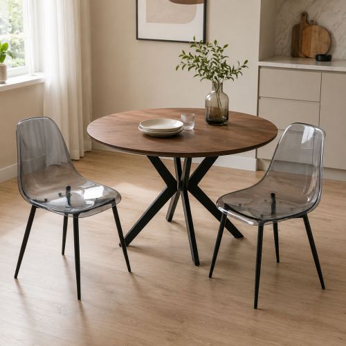 Set di 2 sedie casual in plastica fume - Amstrong