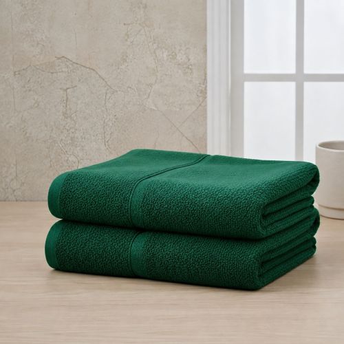 Set di Asciugamani Verde 100% Puro Cotone set da 2 - Sanonefa Luxury