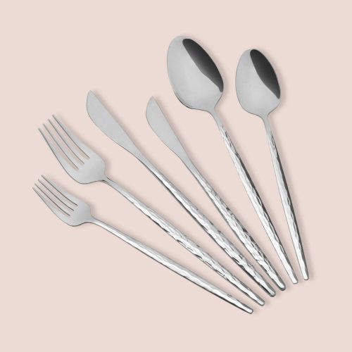 Set Posate Argento set da 36 Adatto per Lavastoviglie, - Nimalapa