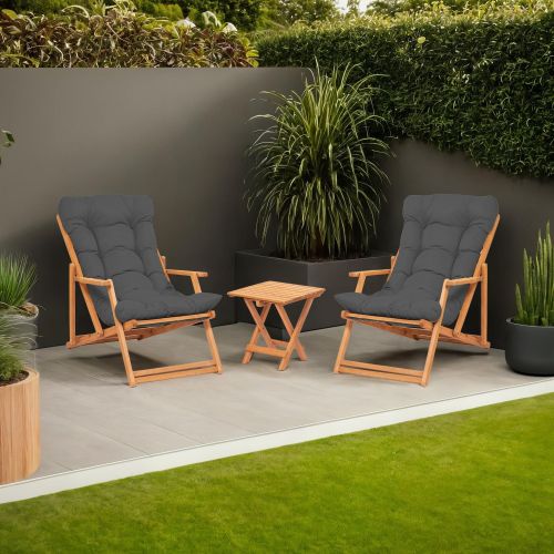 Set Tavolo e Sedie Giallo 2 Posti Dimensione Tavolo 40x40h40 cm, Dimensione Seduta 66x48h113 cm - Biagio