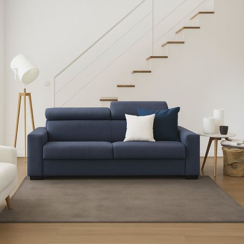 Sofà elegante blu 180x95x85h cm - Aggius