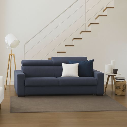 Sofa 3 posti blu 200x95x85h cm - Vigolana