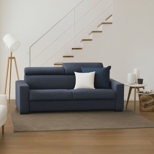 Sofa design blu 220x95x85h cm - Matrice