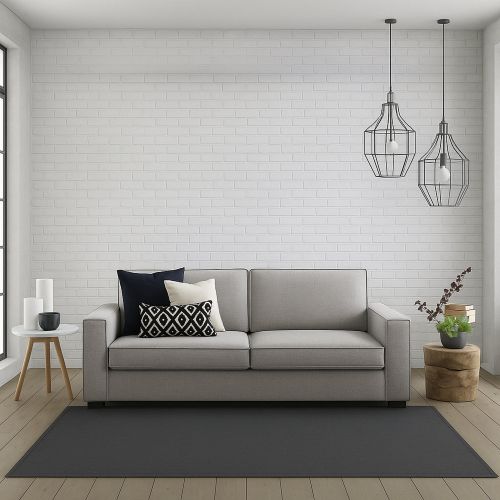 Sofa sfoderabile grigio 220x95x90h cm - Diopside