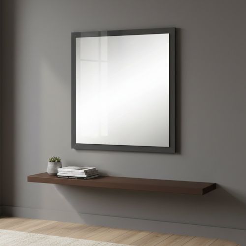 Specchio antracite lucido 60x60h cm - Lelia