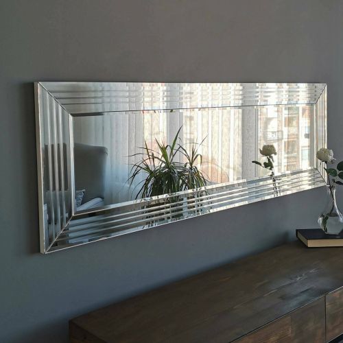 Specchio argento 120x40h cm - Nanto