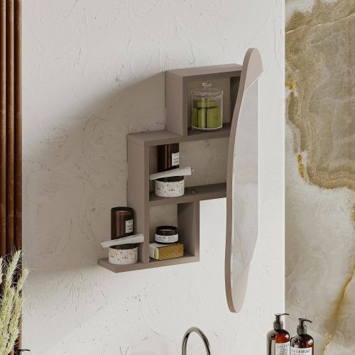 Specchio beige 60x75h cm - Asterisco