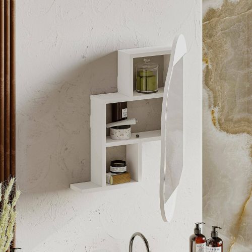 Specchio bianco 60x75h cm - Asterisco