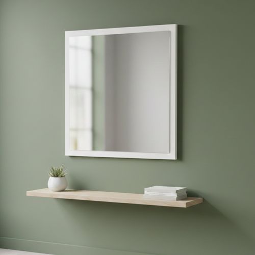 Specchio bianco lucido 60x60h cm - Lelia